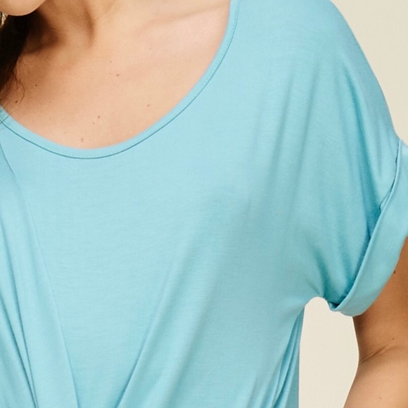 LAST3️⃣//SKY BLUE FRONT TIE MIDI DRESS - Picture 4 of 9